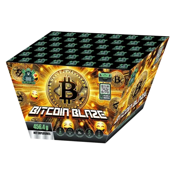 Bitcoin Blaze 36 shot F2 barrage Encrypted Fireworks Scotland delivery
