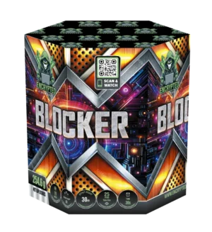 Blocker 19 shot F2 barrage firework gold effects Scotland delivery