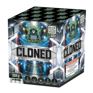 Cloned 16 shot F2 barrage firework spider burst effects Scotland delivery