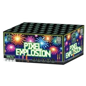 Pixel Explosion 74 shot firework barrage Scotland delivery