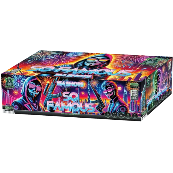 So Famous 164 shot compound cake firework Scotland delivery