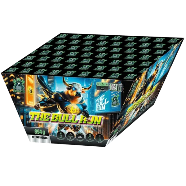 The Bull Run 74 shot firework barrage Encrypted Fireworks Scotland delivery