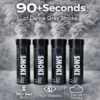 Black_Grey-Smoke-Flare-4-Pack-Information.webp Grey Smoke Flare 90 Seconds – Wire Pull Dark Effect Smoke Bomb