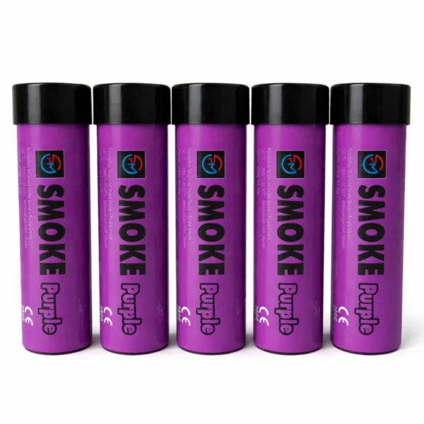 Purple Smoke Flare 90 Seconds – Wire Pull Colour Smoke Bomb