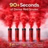 Red-Smoke-Flare-5-Pack-Information.webp Red Smoke Flare 90 Seconds – Wire Pull High Impact Smoke Bomb