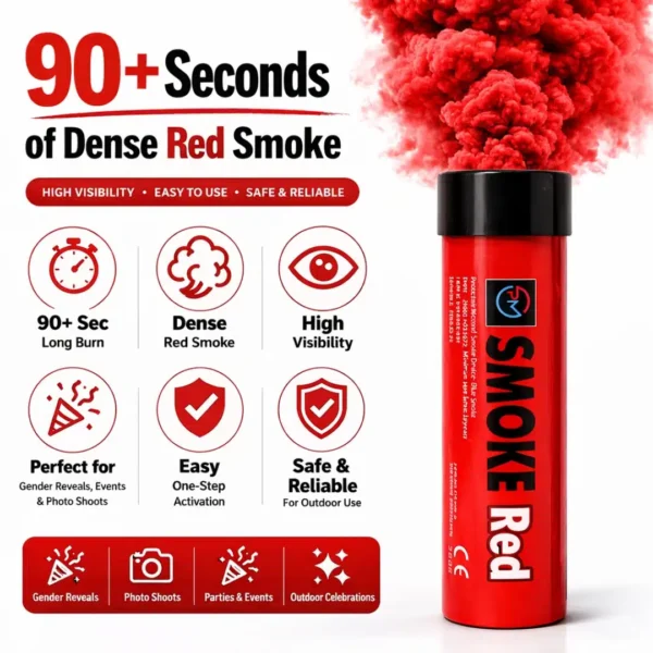 Red-Smoke-Flare-90-Second-Information.webp Red Smoke Flare 90 Seconds – Wire Pull High Impact Smoke Bomb